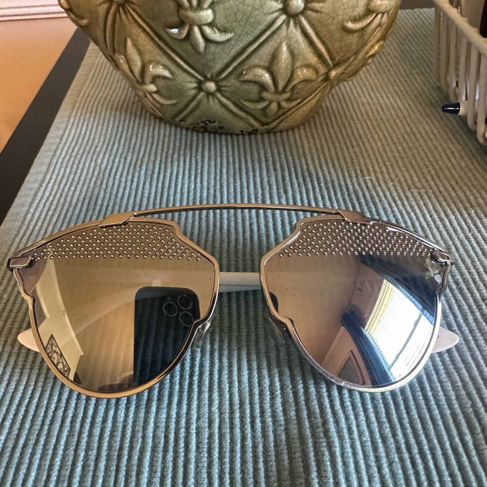 Dior SoReal Silver and White Sunglasses